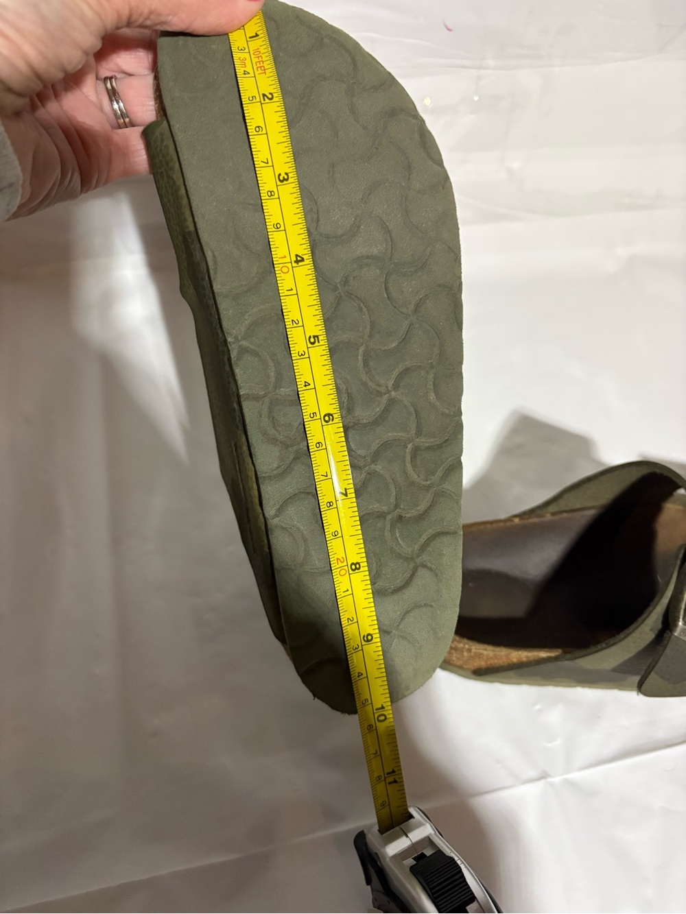 Birkenstock Olive Green Camouflage Two-Strap Sandals - Picture 14 of 16